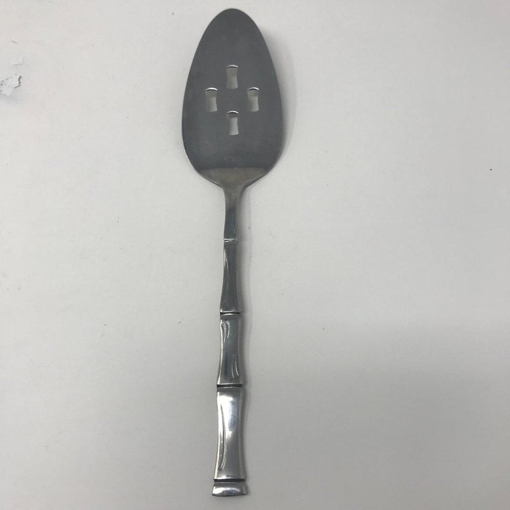 Sunshine Bamboo Stainless Pie Server Flatware Vintage